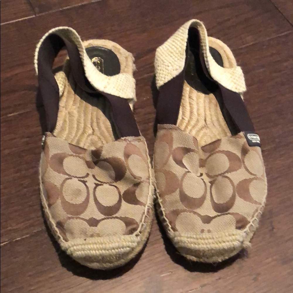 Coach espadrille flats